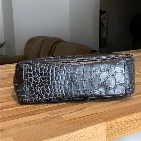 ANTONIO MELANI Croc Embossed Leather Purse - Picture 6 of 14